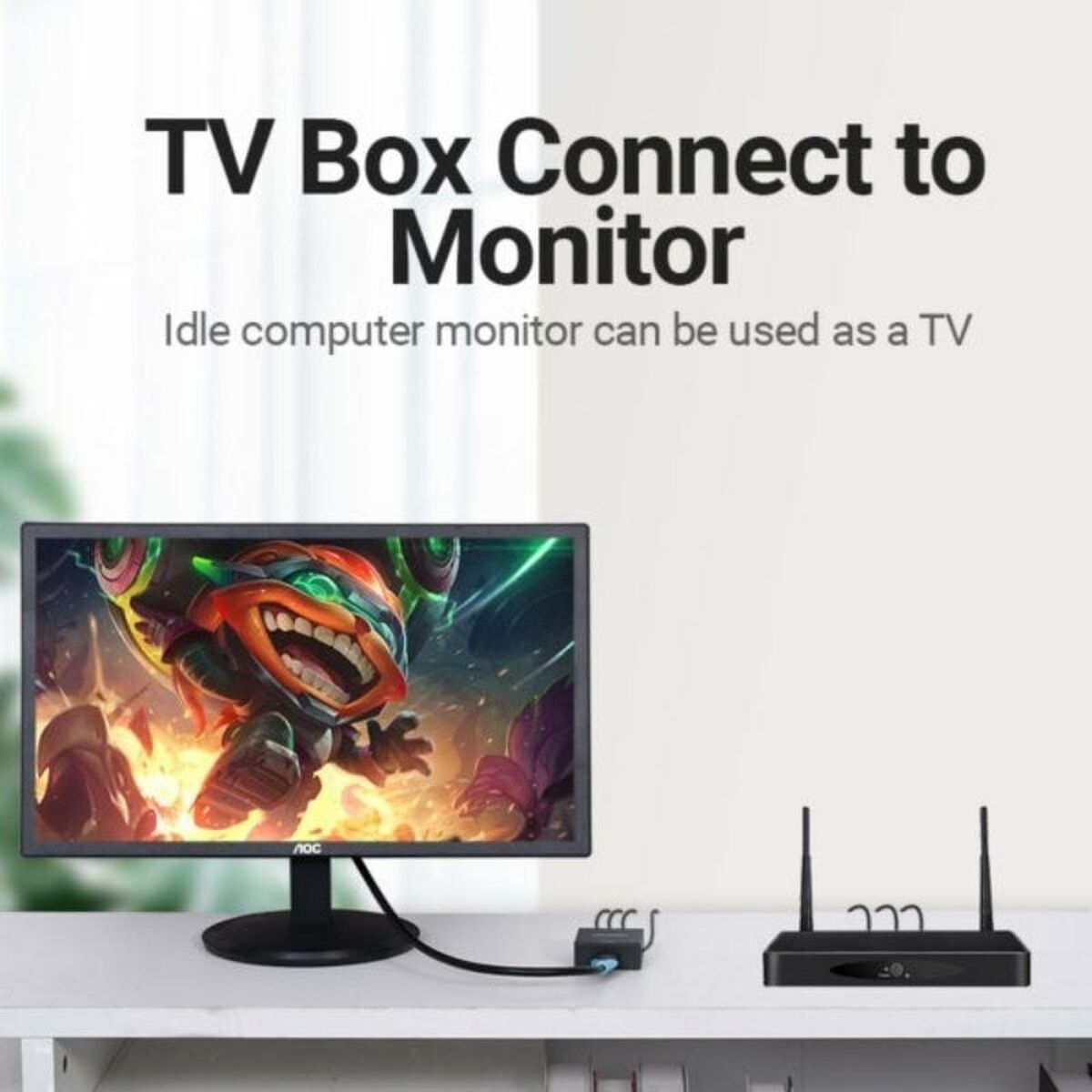 RCA til HDMI-adapter Vention AEFB0 Sort